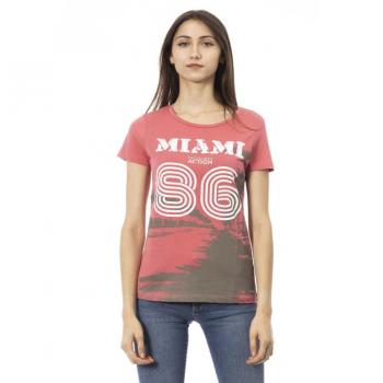 Trussardi Pink Cotton Short Sleeve T-Shirt - XS