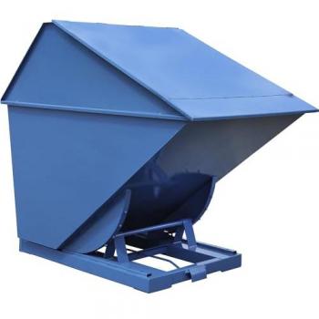 EUROKRAFTbasic 2.2 m³ Blue Tilting Skip with High Lid