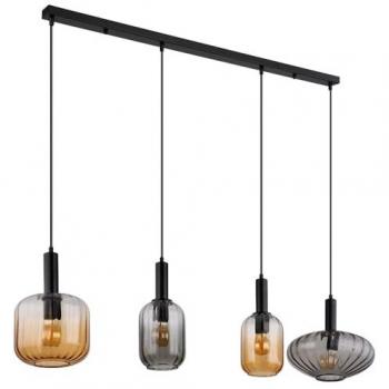 GLOBO LIGHTING Esszimmer Hängeleuchte VALLETTA, matt schwarz