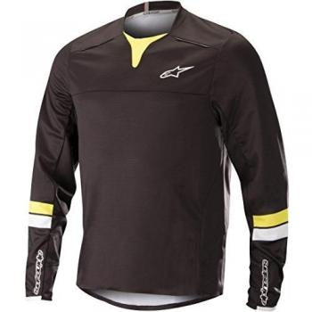 Alpinestars Drop Pro L/S Jersey XXL Schwarz mit Acid Yellow Highlight