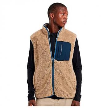 Protest Hyams Teddy Fleece Vest - Bamboo Beige XS Male