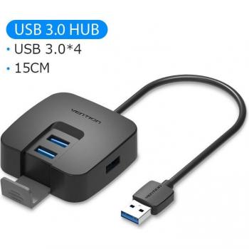 Vention Hub USB 3.0 con Puerto Micro‑USB para Laptop