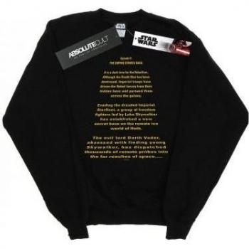 Star Wars Black Men’s Empire Strikes Back Crawl Hoodie