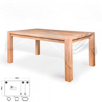 Nappe Rectangulaire Transparente Antimanchas 140 x 250 cm en PVC