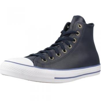 Converse Men's Navy White Leather High Top Trainers