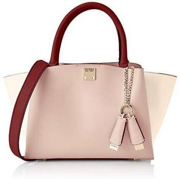 Guess Lenia Girlfriend Satchel, Borsa a Mano Donna, Multicolore