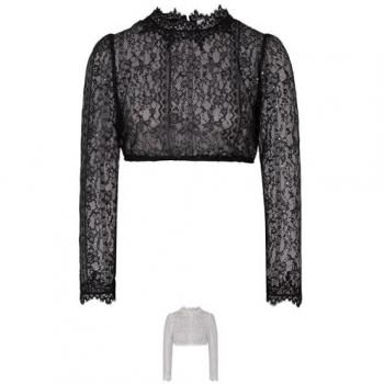 Spieth & Wensky Trachtenbluse Ermelina Damen Schwarz 44