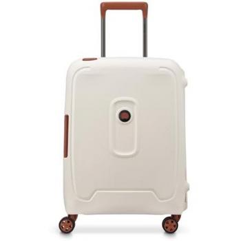 Valigia Delsey Paris Slim Moncey 44L bianco crema marrone