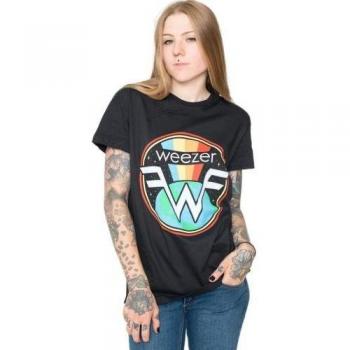 T-shirt unisexe adulte à logo Weezer en coton, taille M