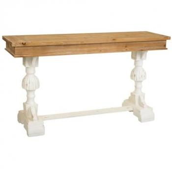 Wanderlust Bois Sculpté – console d’angle 150 × 46 × 79 cm