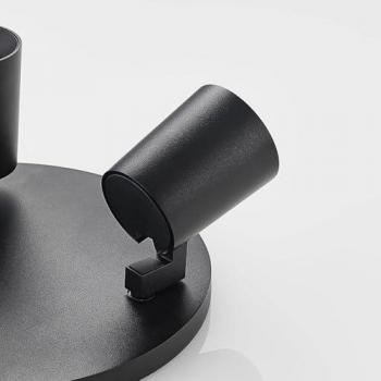 Arcchio Strahler Iavo, Modern, Aluminium, Schwarz, 3 flammig, GU10, Deckenlampe