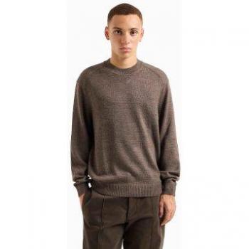Armani Exchange 6dzm1f XL Brown Knit Pullover