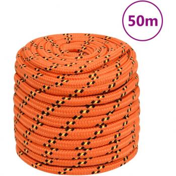 Orange Boat Rope 18 mm 50 m Polypropylene