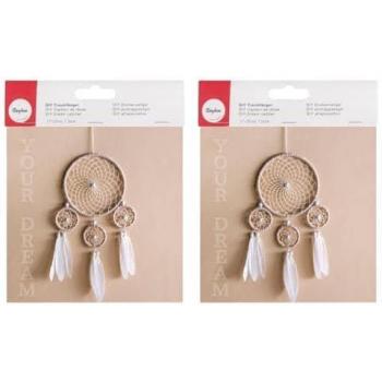 Ensemble de Création Attrape-rêves Beige et Blanc