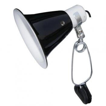 Komodo zwarte dome clamp lamp