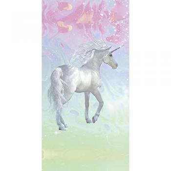 Good morning Strandtuch »Unicorn«, (1 St., Strandtuch 75 x 150 cm), 100% Mikrofaser, 75x150, Schnelltrocknend, Kind, Mädchen, Einhorn