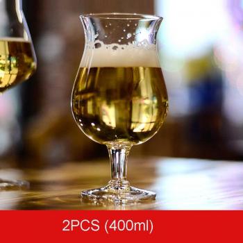 European Beer Glass Set - 2PCS Lead-Free Crystal Wine & Whiskey Glasses