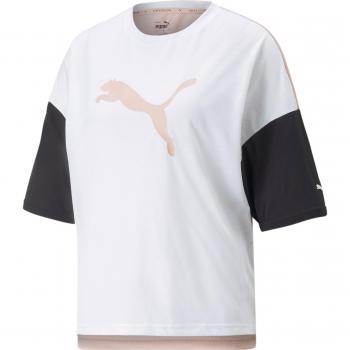 Koszulka PUMA Damska Peach z czarnymi rękawami S