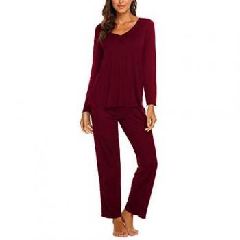 Viskose Schlafanzug für Frauen MAXMODA Langärmliger Pyjama