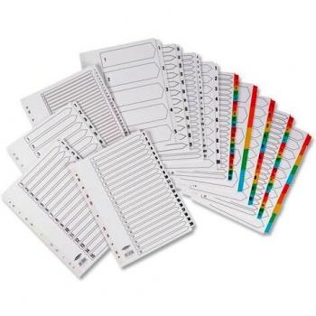Concord Commercial Index Jan-Dec Multipunched Mylar-reinforced Tabs