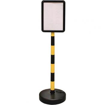 Freestanding Plastic Post with A4 Sign Holder