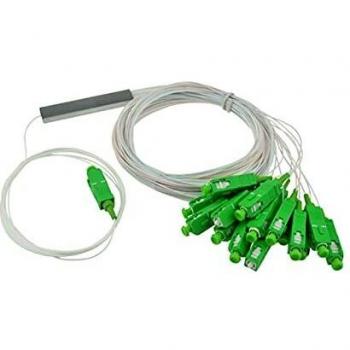 Qinggw 1.0pcs 1x4 PLC SC/APC SM 0.9mm G657A1 PVC 1m FTTH Splitter for Fibre Ottiche