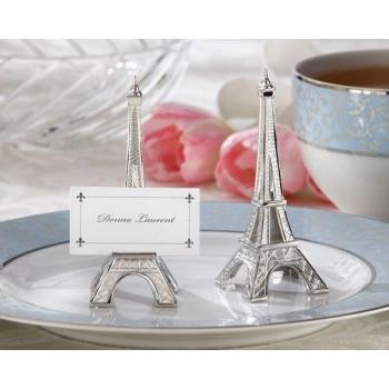 Eiffel Tower Evening Wedding Keepsake – Acabado Plateado