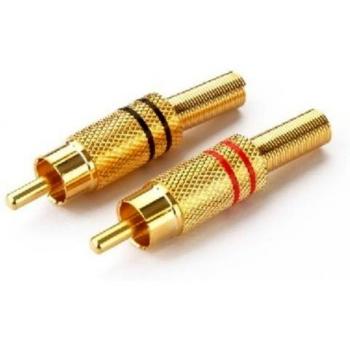 Wtyki nakablowe RCA Monacor T-707GLC