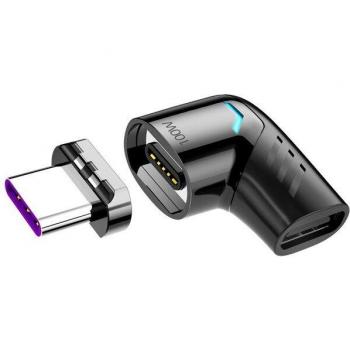Adaptateur USB C Magnétique 100W Type C Mâle à Type C pour Xiaomi Mi 9 et Redmi Note 10