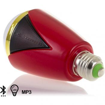 Altavoz Bluetooth diseño bombilla E27 con luz LED