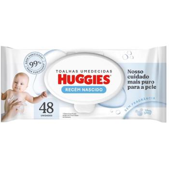 Lenços Umedecidos Huggies Puro e Natural 48 Unidades