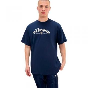 Ellesse - Frank - Marineblaues T-Shirt für Männer mit Brustlogo