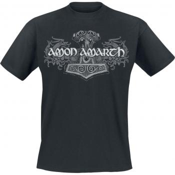 T-Shirt Noir Amon Amarth – Chevaux Vikings, tailles S-5XL