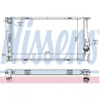 Radiador de refrigeración NISSENS 60785A