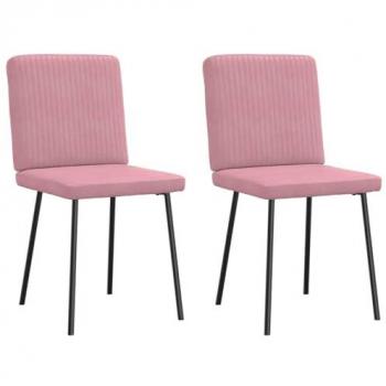 Sillas de Comedor Enlace Rosa Terciopelo 2x1