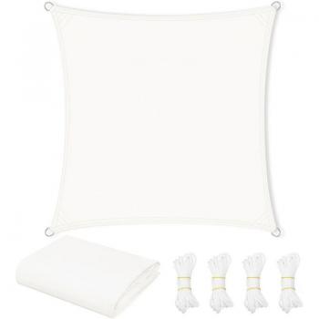 Sonnenschutzsegel Woltu – 200 g/m² Polyester, 95 % UV‑Filter, 4 x4 m, Beige