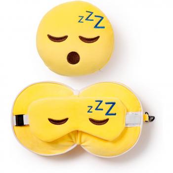 Relaxeazzz Travel Pillow & Eye Mask - Snoozie The Sleeping Head
