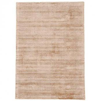 Teppich CARPETFINE Ava Viskoseteppich Teppiche Gr. B: 140 cm 1 St., 13 mm, L: 200 cm, beige Seidenoptik, leichter Glanz, auch als Läufer erhältlich