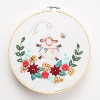 Ensemble de bricolage broderie cartoon