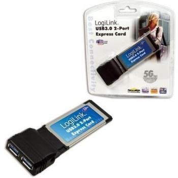 LogiLink PC0055A - Tarjeta Express 34mm 2 x USB 3.0