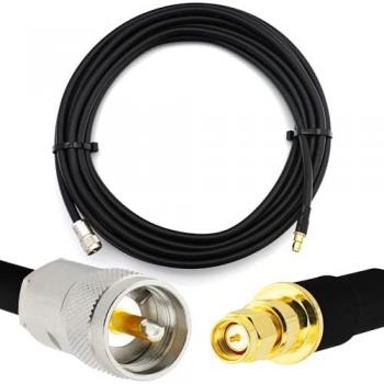 Câble RG214 UHF 4m SMA Male vers PL259