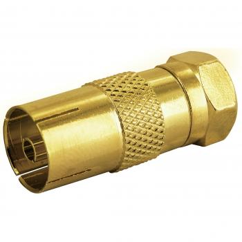 Schwaiger F-Stecker/F-Buchse Adapter 1 Stück