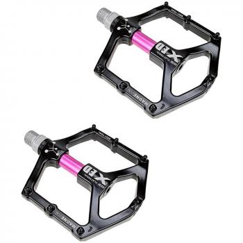 Bicicletas de Montaña Pedales Planos Aleación Aluminio CNC Rosas