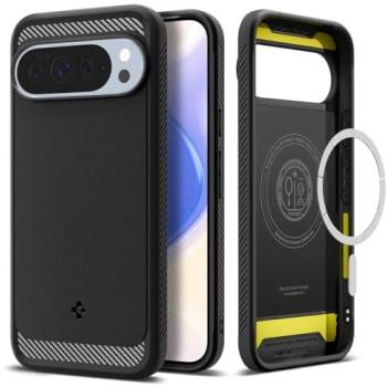 Pixel 10 Pro XL Spigen Rugged Armor Mag TPU Case – Black