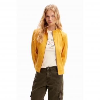 Jacket Biker Desigual Slim Amarelo M