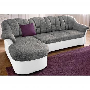 Ecksofa „Flores“ (Bettfunktion optional) – L‑Form, 233 × 142 × 86 cm