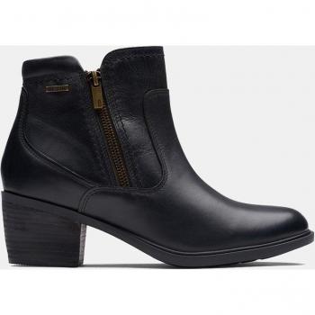Botín Neva Zip Tacón Bloque Negro