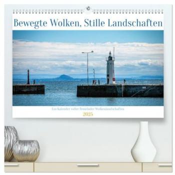 Premium Wandkalender 2025: Bewegte Wolken & Stille Landschaften (DIN A2 quer, Hochglanz-Kunstdruck)