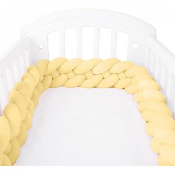 Coussin de protection tressé en coton pour lit de bébé, nid douillet décoratif en peluche pour nouveau-nés