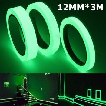 Glow-in-the-Dark Safety Tape 12MM